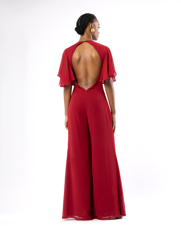 Eil Jumpsuit In Red