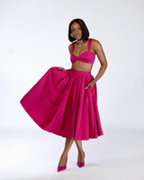 SHANTEL SKIRT CO-ORD -PINK